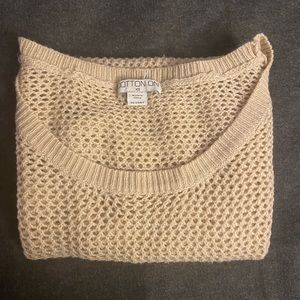 Short sleeve knit sweater